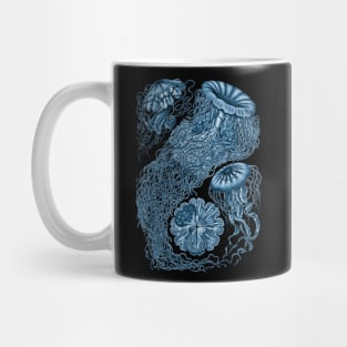 Ernst Haeckel  Jellyfish Prussian Blue Mug